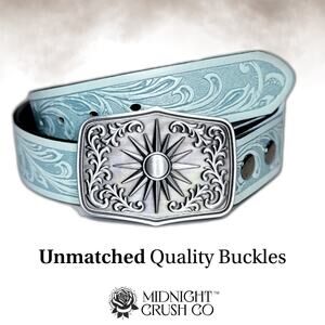 Boho-Western Buckle - High Quality - Solid Cast Western Buckle and Belt